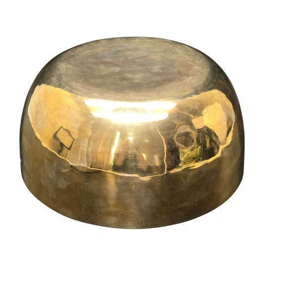 Vintage Hand-Hammered Polished Brass? Copper? Bowl 8.5" HS261 - Picture 7 of 7